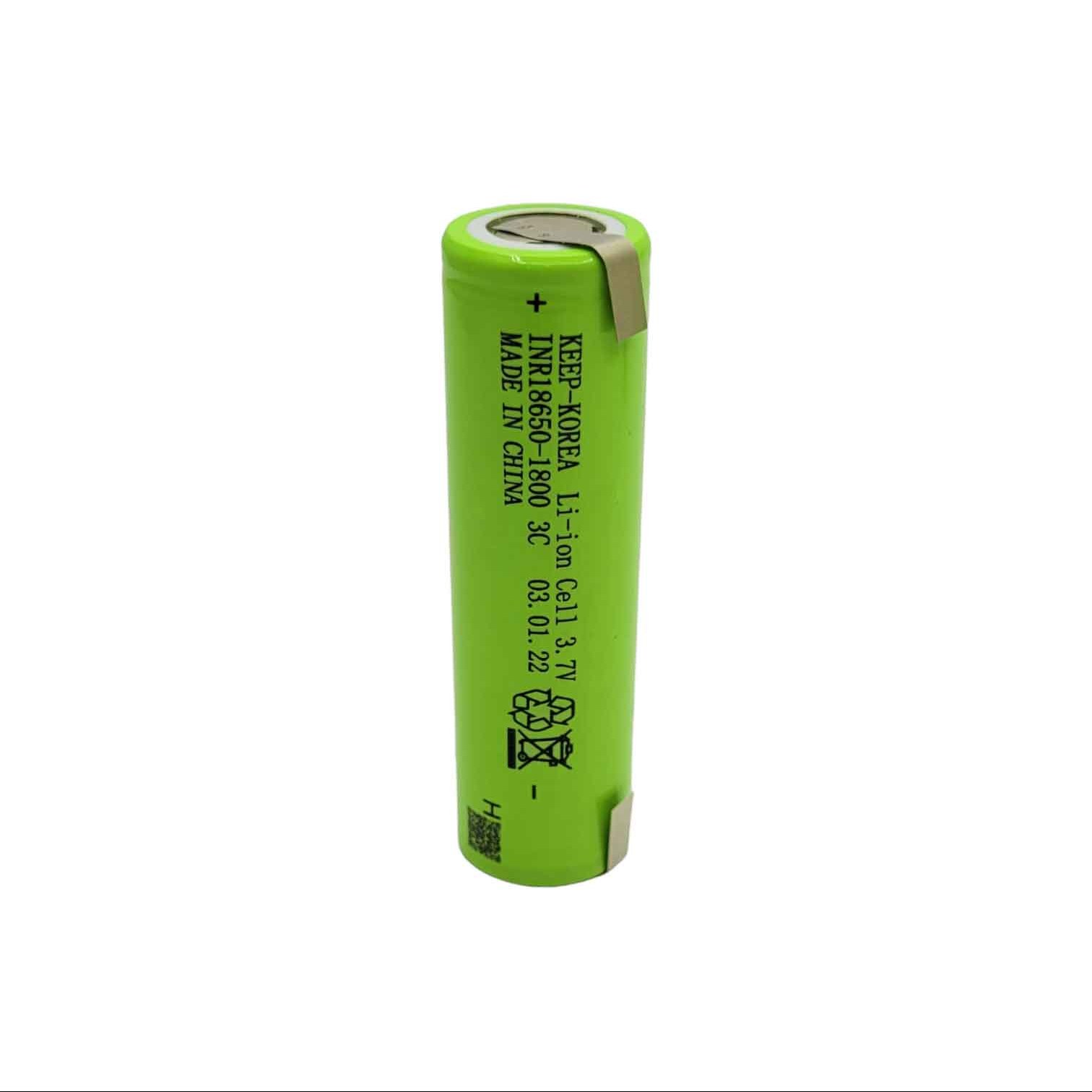 باتری لیتیومی قابل شارژ کیپ کره ظرفیت 1800mAh