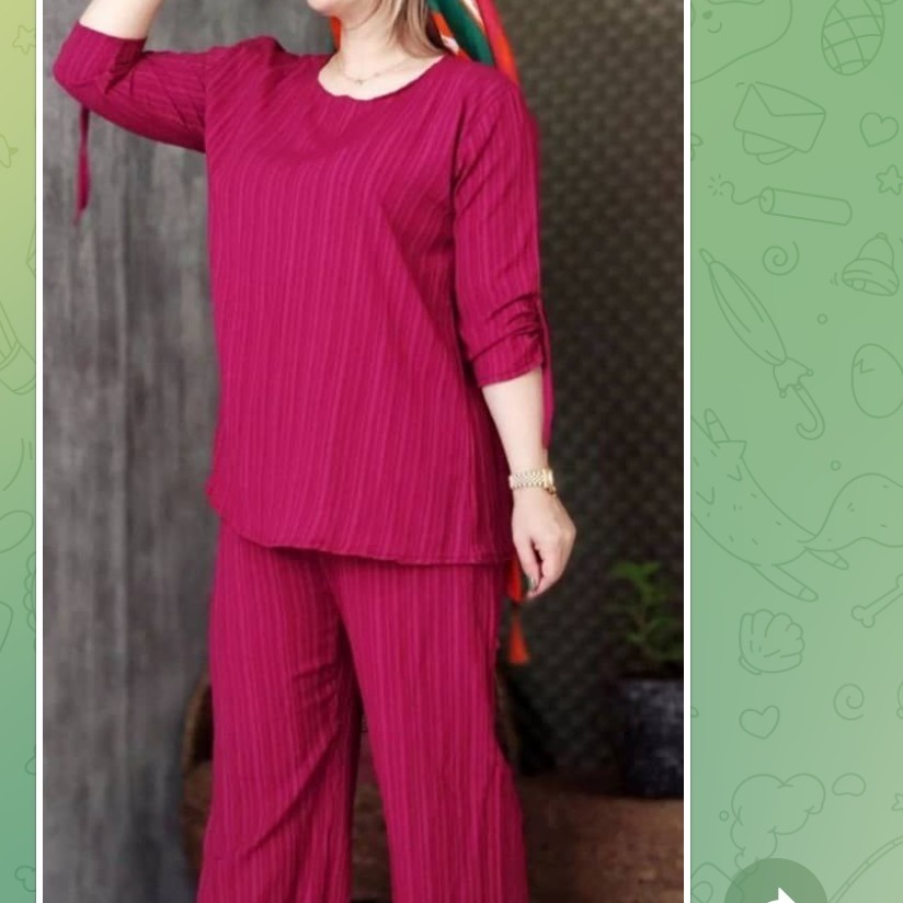 ست شومیز شلوار کریشه