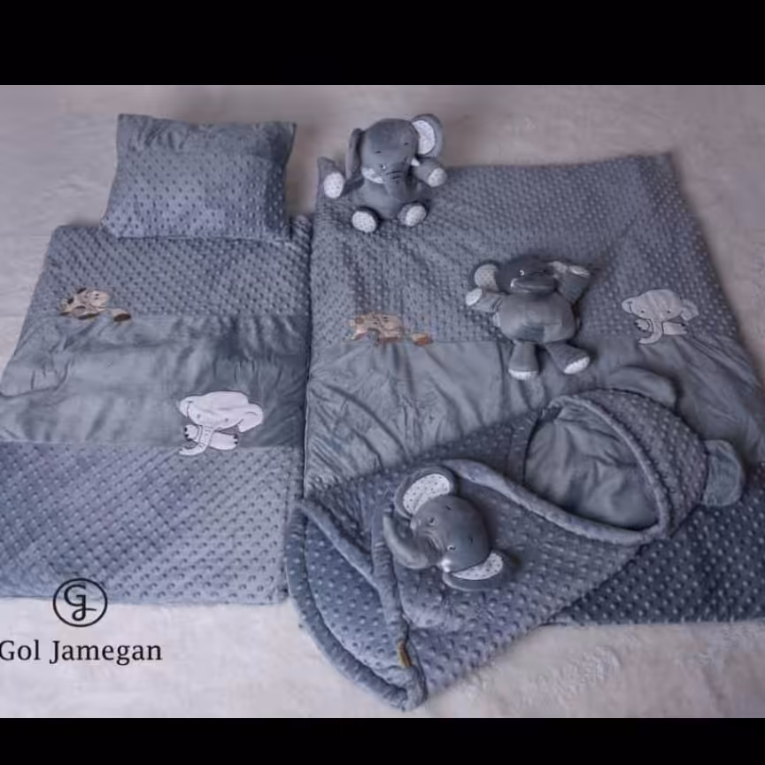 سرویس خواب مخمل فیل مدل 12 گل جامگان 