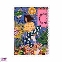 دفتر مشق 100 برگ بامبیلیپ طرح دختر و گل و گیاه کد 6440796