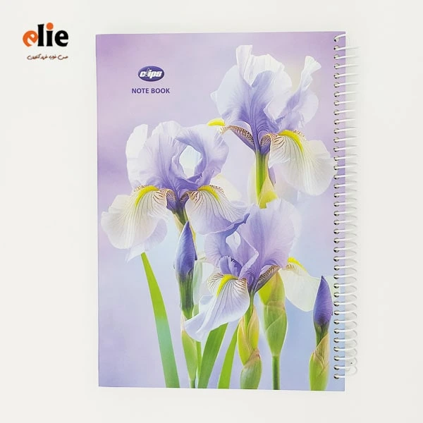 دفتر سیمی 160 برگ کلیپس جلد سخت طرح 110