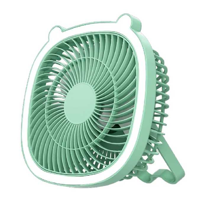 پنکه رومیزی شارژی ال ای دی دار