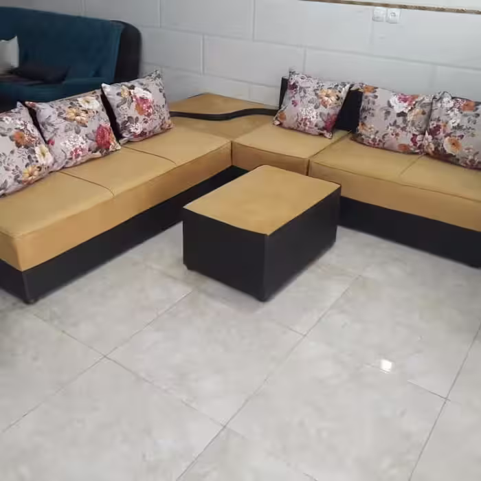 مبل راحتی ال کم جا کنج 6 نفره در تنوع رنگ بندی