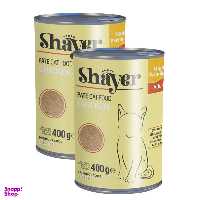 کنسرو غذای گربه شایر مدل مرغ کد Sh312 وزن 400 گرم بسته 2 عددی