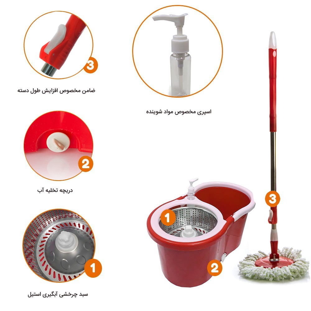طی چرخشی استیل  با سطل شکسته بقیه لوازم  طی سالم است، ارسال رایگان نیست و به عهده خریداره و ارسال فقط با چاپار و تیپاکس 
