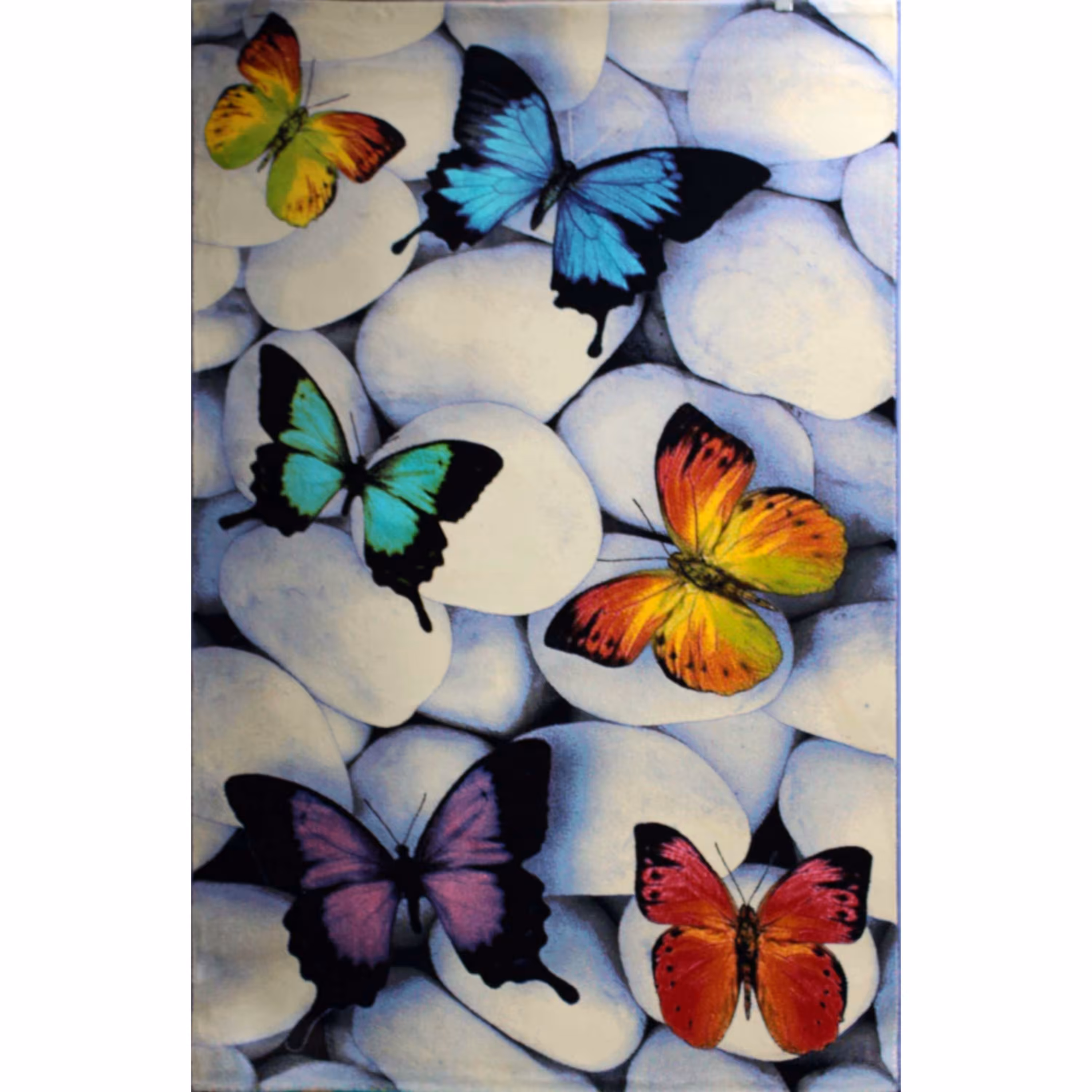 فرش کودک افرند مدل پروانه کد 195 (چهار متری)