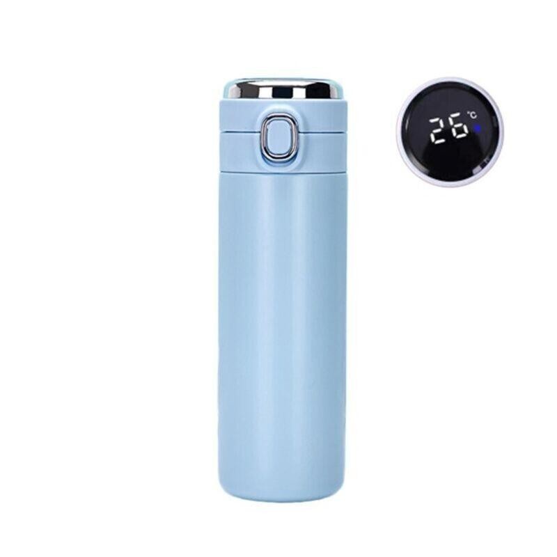 ماگ سفری هوشمند دماسنج دار مدل vacuum cup آبی