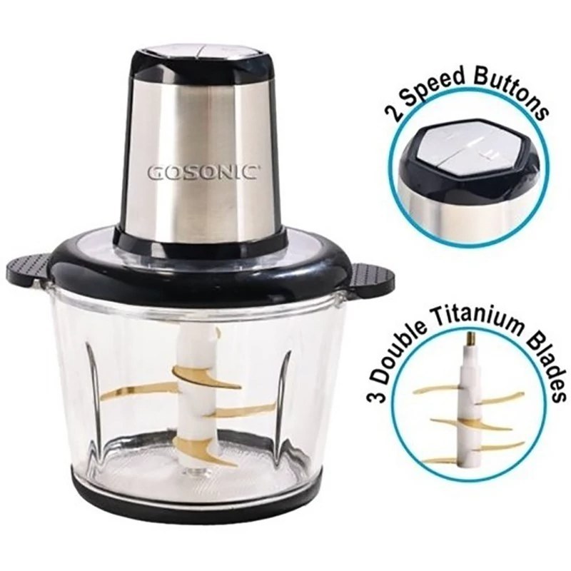 خردکن گوسونیک 6 تیغه 3.3لیتر 600وات مدل 603  اورجینال هولوگرام دار دارای 12 ماه گارانتی شرکتی