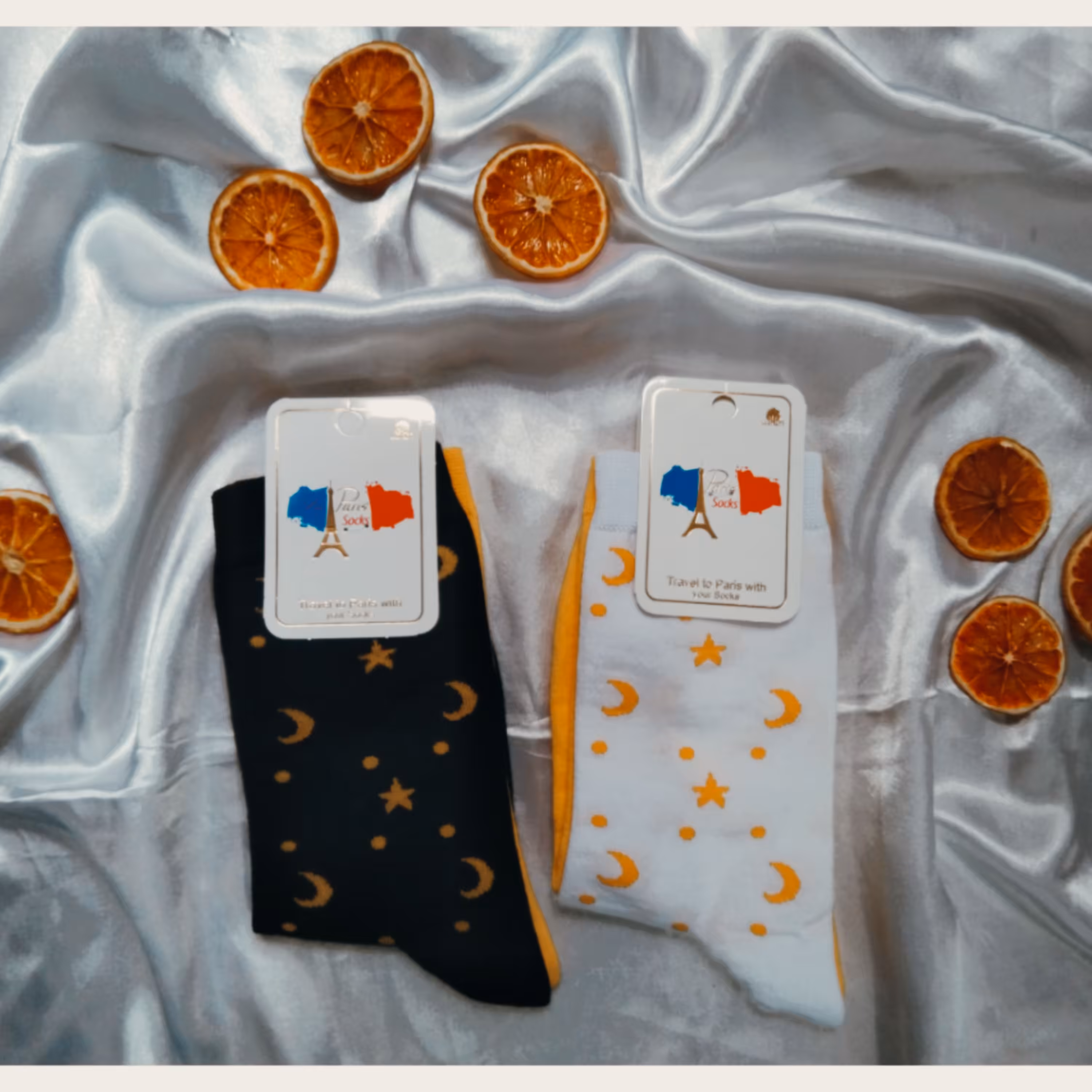 جوراب ساقدار ماه و ستاره لنگه به لنگه