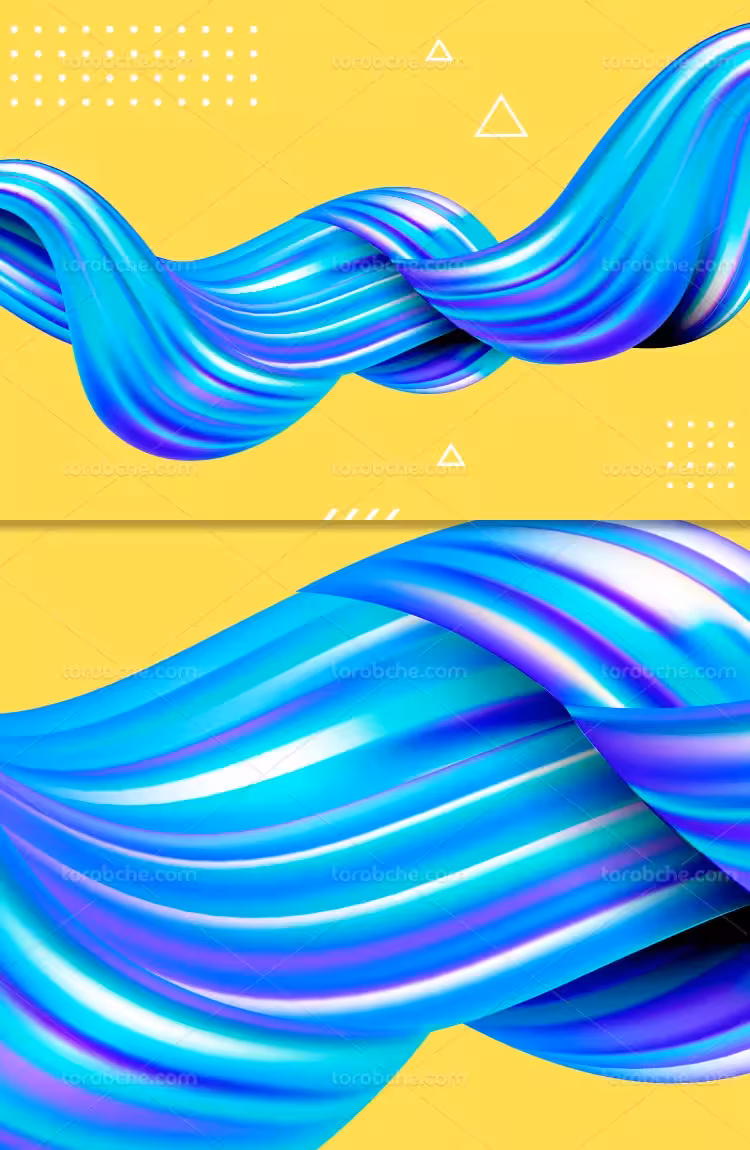 وکتور پس زمینه موج دار رنگی | گرافیک با طعم تربچه