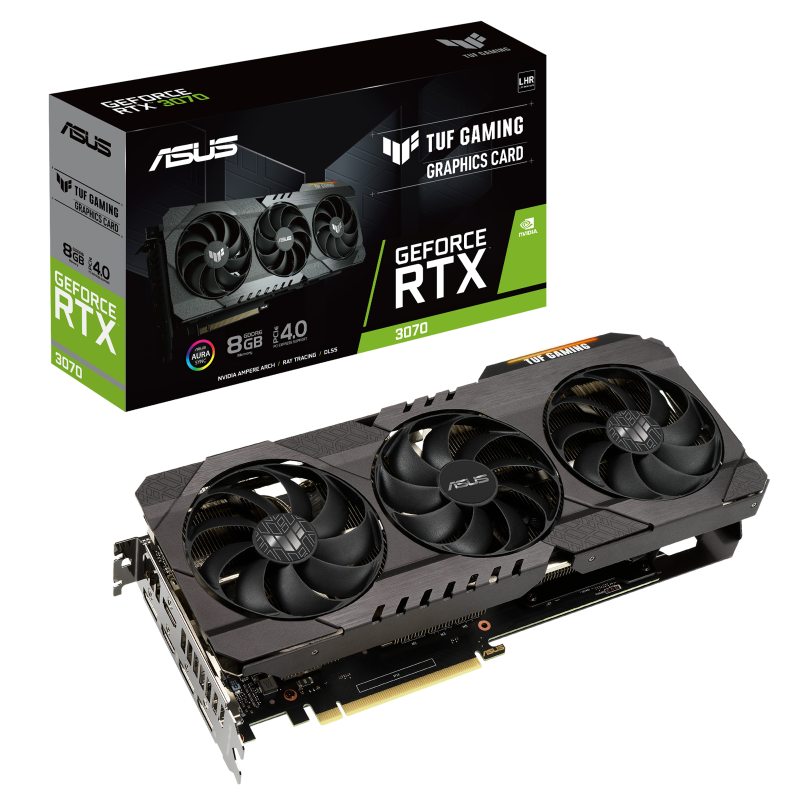 کارت گرافیک ایسوس مدل TUF-RTX3070-8G-V2-GAMING حافظه 8 گیگابایت