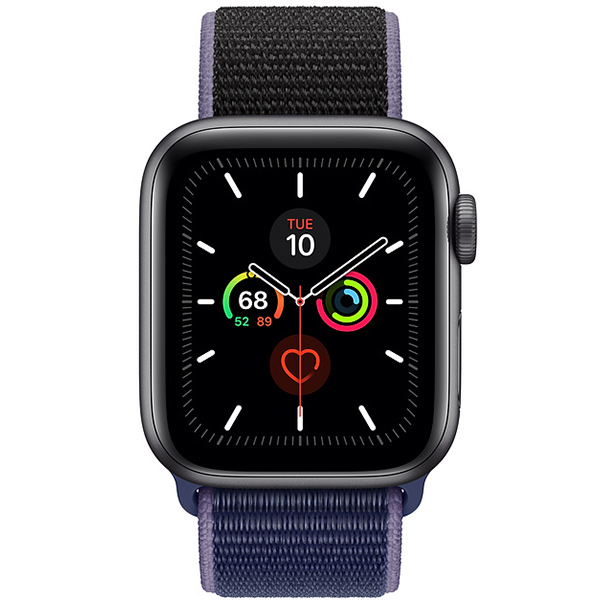 سری 5 اسپرت زنانه 40 میلیمتری Space Gray Aluminum Case with Midnight Blue Sport Loop - Hiapple.ir