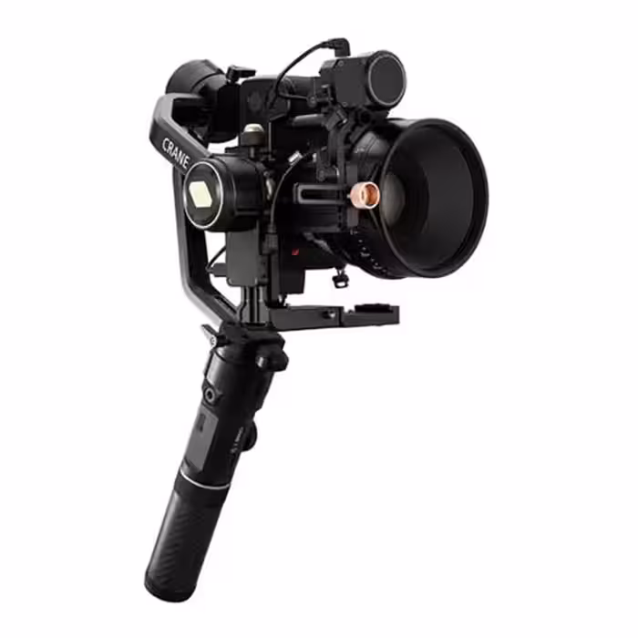 گیمبال دوربین ژیون کرین 2 اس به همراه نگه دارنده دو دسته اسمال ریگ