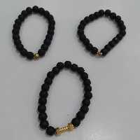 دستبند سنگی مشکی 