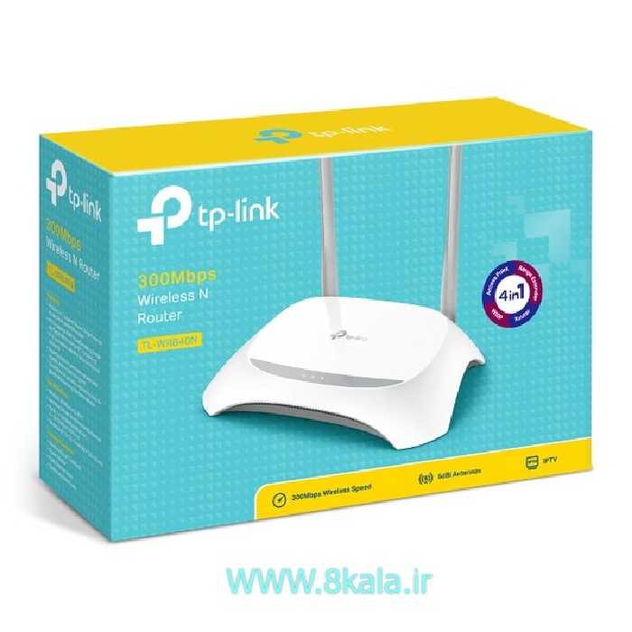روتر بی سیم TpLink دو آنتن مدل TL-WR840N(ME)ver:6.20