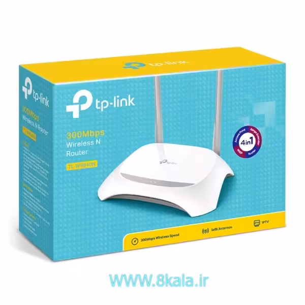 روتر بی سیم TpLink دو آنتن مدل TL-WR840N(ME)ver:6.20