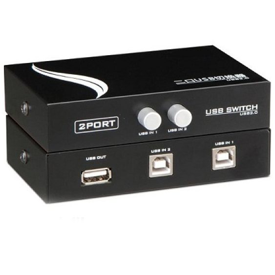 دیتا سویچ پرینتری 2 پورت USB دستی کد 855