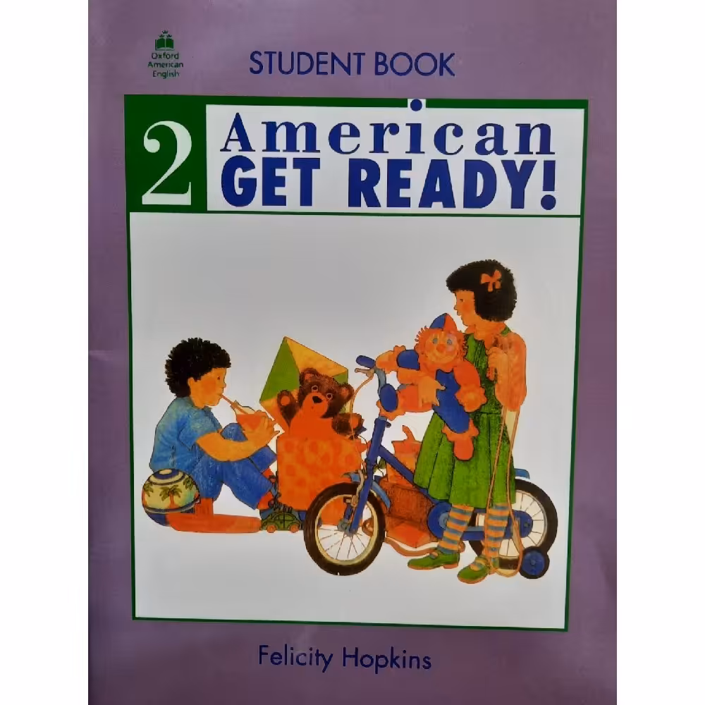 کتاب زبان (first edition)(CD)american get ready  2 رنگی (چاپ اصلی و غیر دیجیتال)