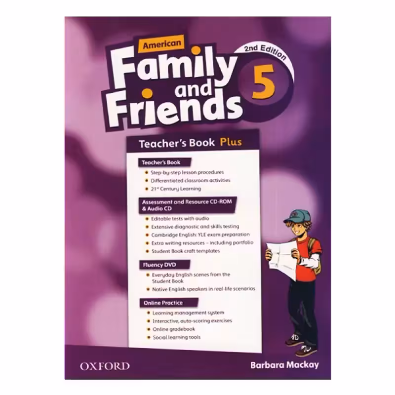 Teachers book American Family and Friends 5 Second Edition کتاب
