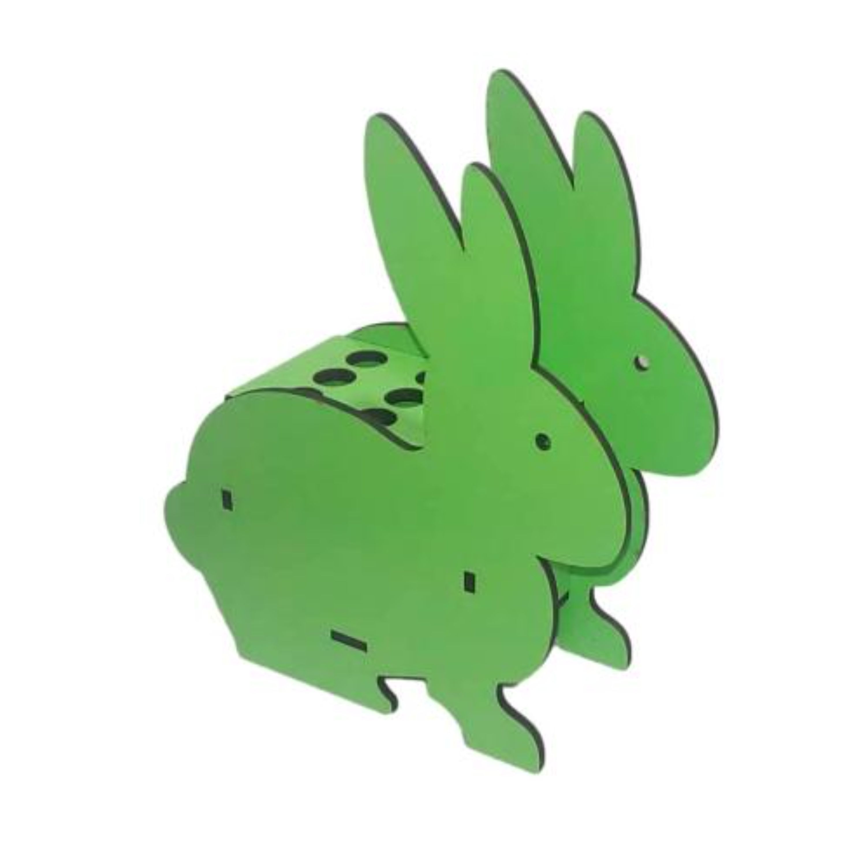 جامدادی  فانتزی چوبی طرح خرگوش نشسته در رنگ های مختلف هزینه پست به صورت پس پرداخت می باشد