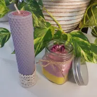جار شیشه ای دو رنگ 