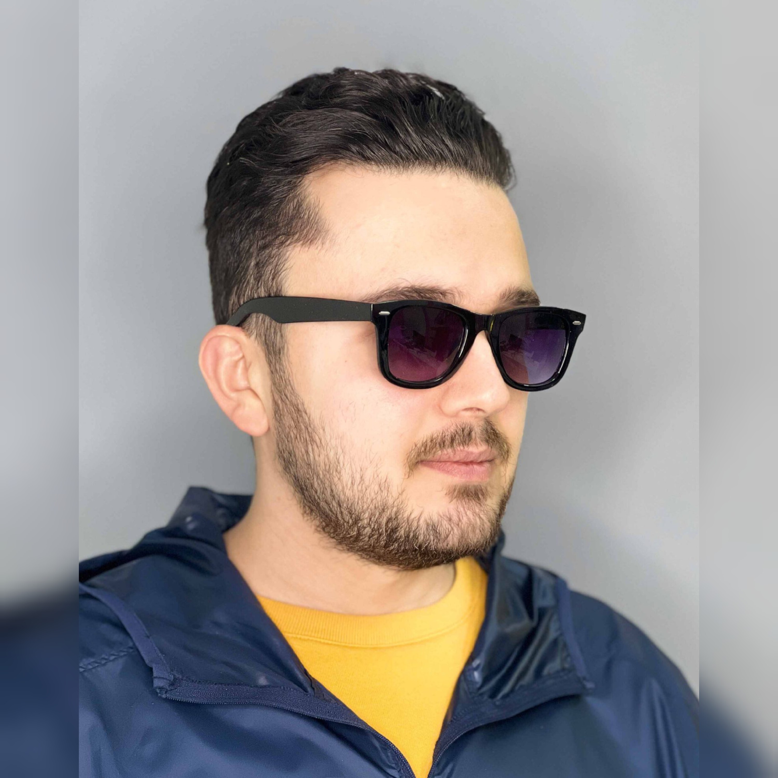 عینک دودی پسرانه رنگ مشکی uv400