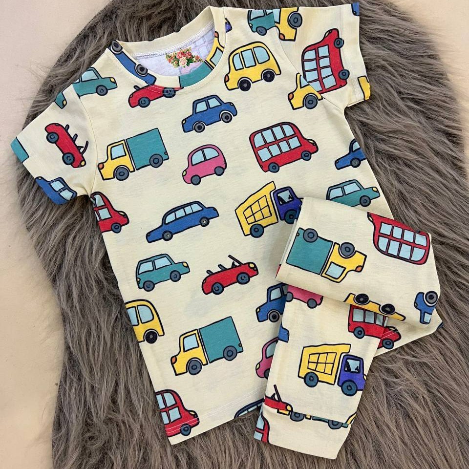 ست تیشرت شلوار بچگانه پسرانه نخ پنبه 