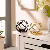 جاشمعی طلایی رنگ کوچک