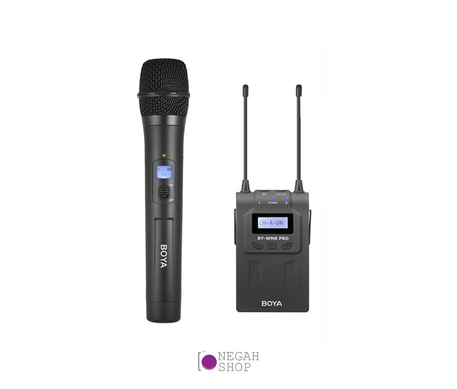 کیت میکروفون بی سیم بویا Boya WHM8 Pro به همراه گیرنده Boya BY-RX8 Pro