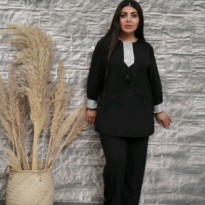 مانتو شلوار زنانه ابروبادی مدل ست سنتی