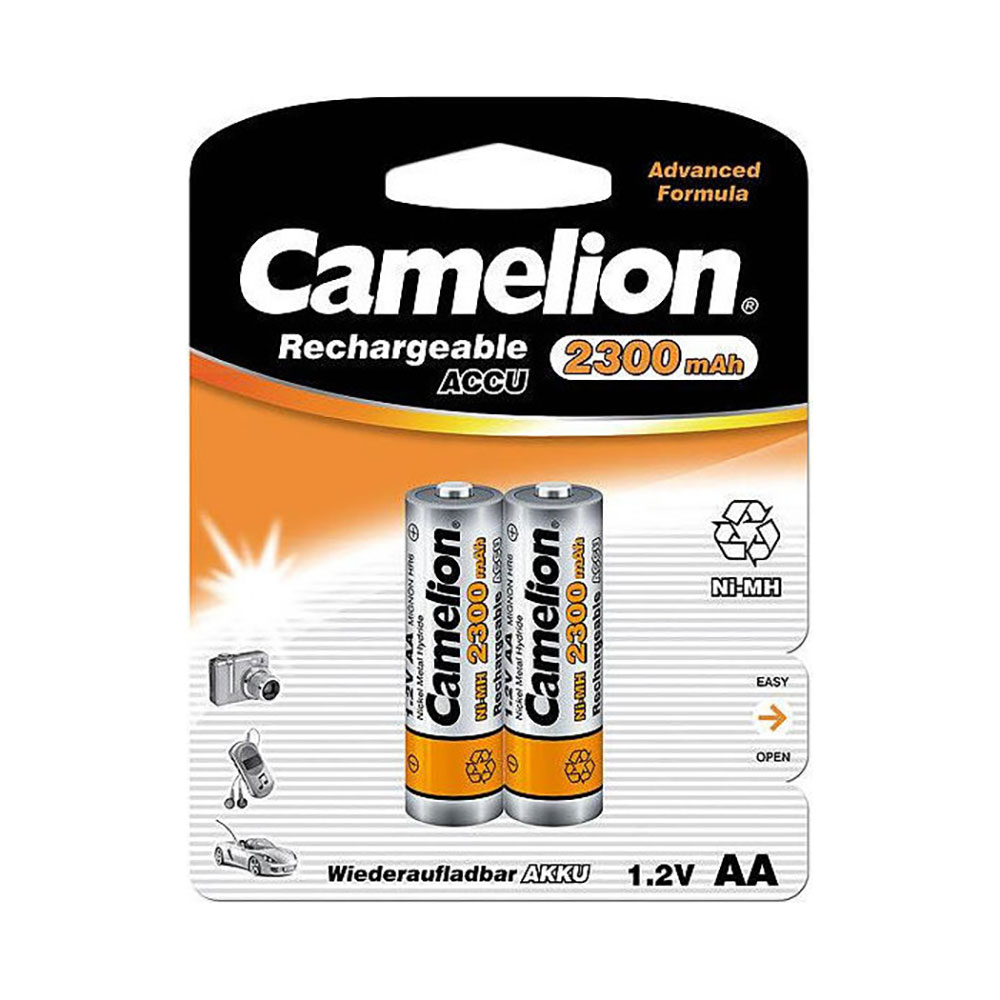 باتری قلمی کملیون قابل شارژ Camelion Ni-MH Rechargeable Batteries AA2300