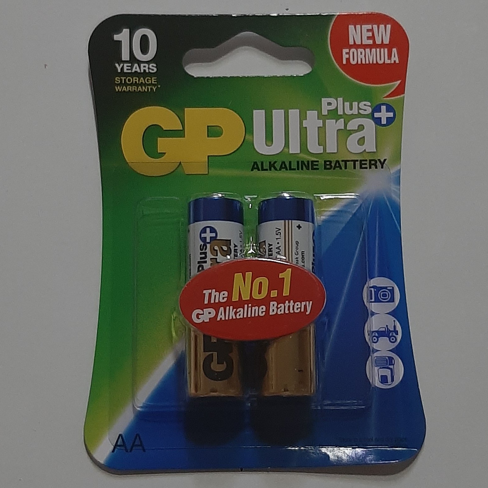 باتری قلمی آلکالین اولترا  پلاس جفت کارتی GP تاریخ 2031