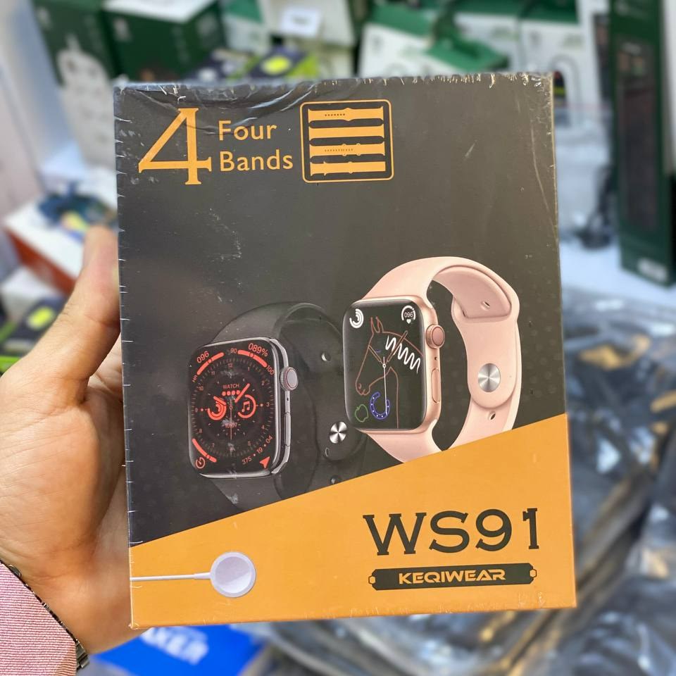 ساعت هوشمند مچی به همراه 4 عدد بند مدل WS91 ارسال به سراسر کشور نسخه 2023