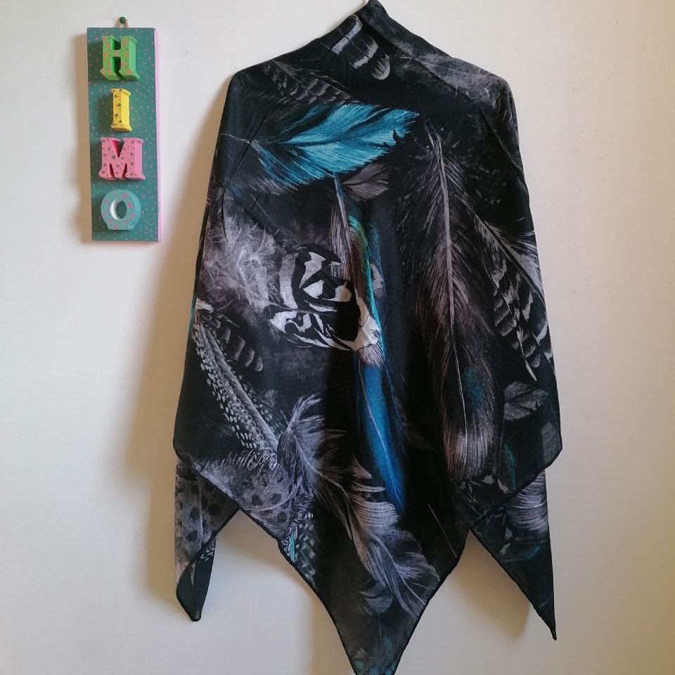 روسری نخی طرح پَر