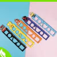 خط کش چوبی شابلون دار پسرانه