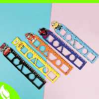 خط کش چوبی شابلون دار پسرانه