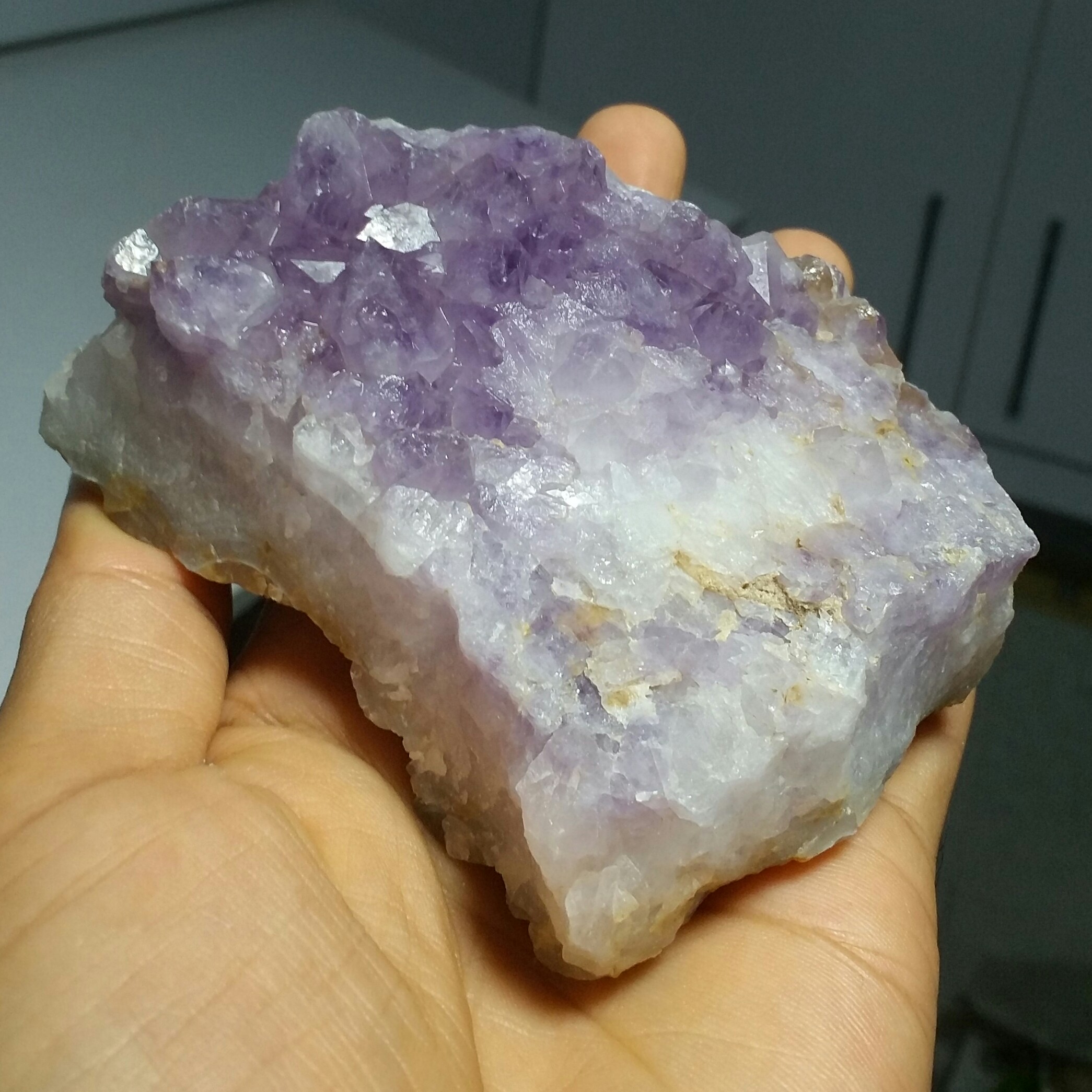 سنگ راف آمیتیس (آمتیس) بلور درشت پر رنگ وارداتی بسیار خاص و زیبا و کمیاب کد 10409