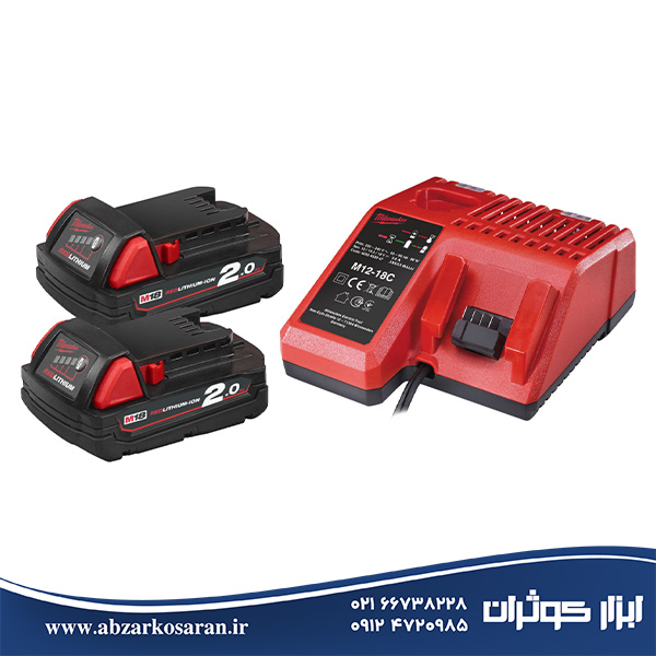 کیت باتری و شارژر میلواکی Milwaukee مدل M18NRG-202