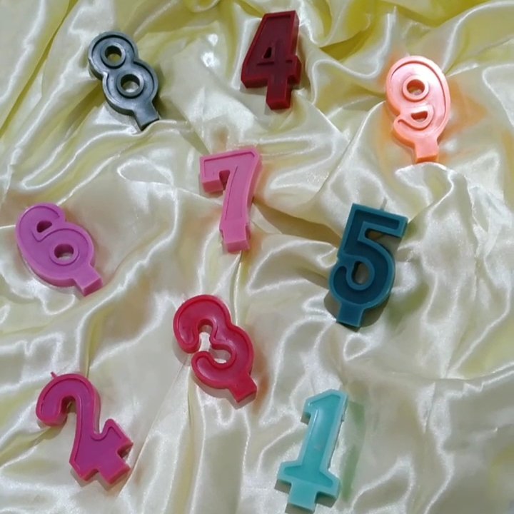 شمع عدد تولد(پک 10 عددی)