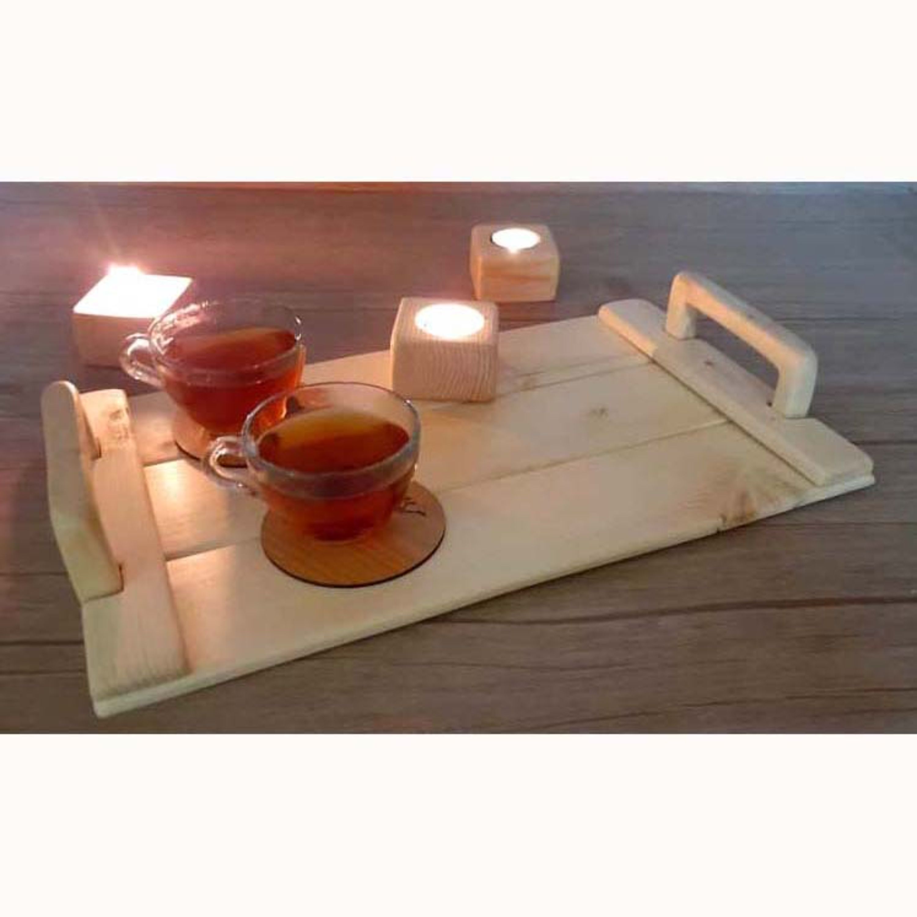 سینی پذیرایی چوب طبیعی دستسازه چوب نراد روسی