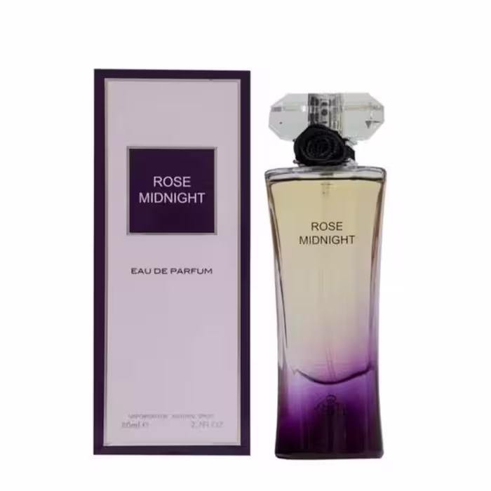 ادو پرفیوم زنانه میدنایت رز فراگرنس ورد مدل ROSE MIDNIGHT حجم 80 میلی لیتر

