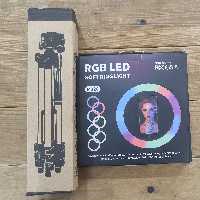 رینگ لایت هفت رنگ با پایه 120سانتی و قطر 20 سانتی رینگ لایت مدلmj20