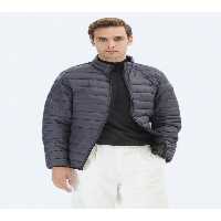کاپشن آبی مردانه کت بافندگی خاکستری تیره اورجینال Kip