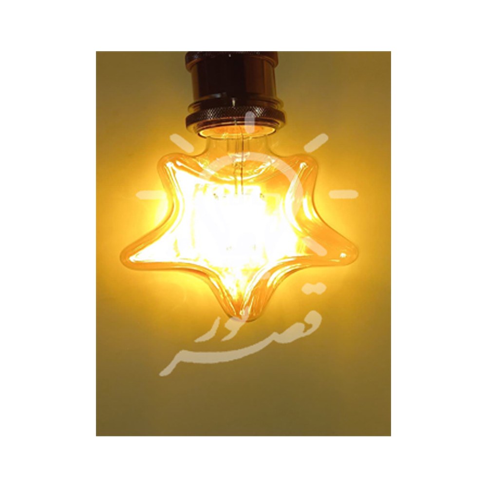 لامپ فیلامنتی مدل ستاره چینی (پس کرایه)