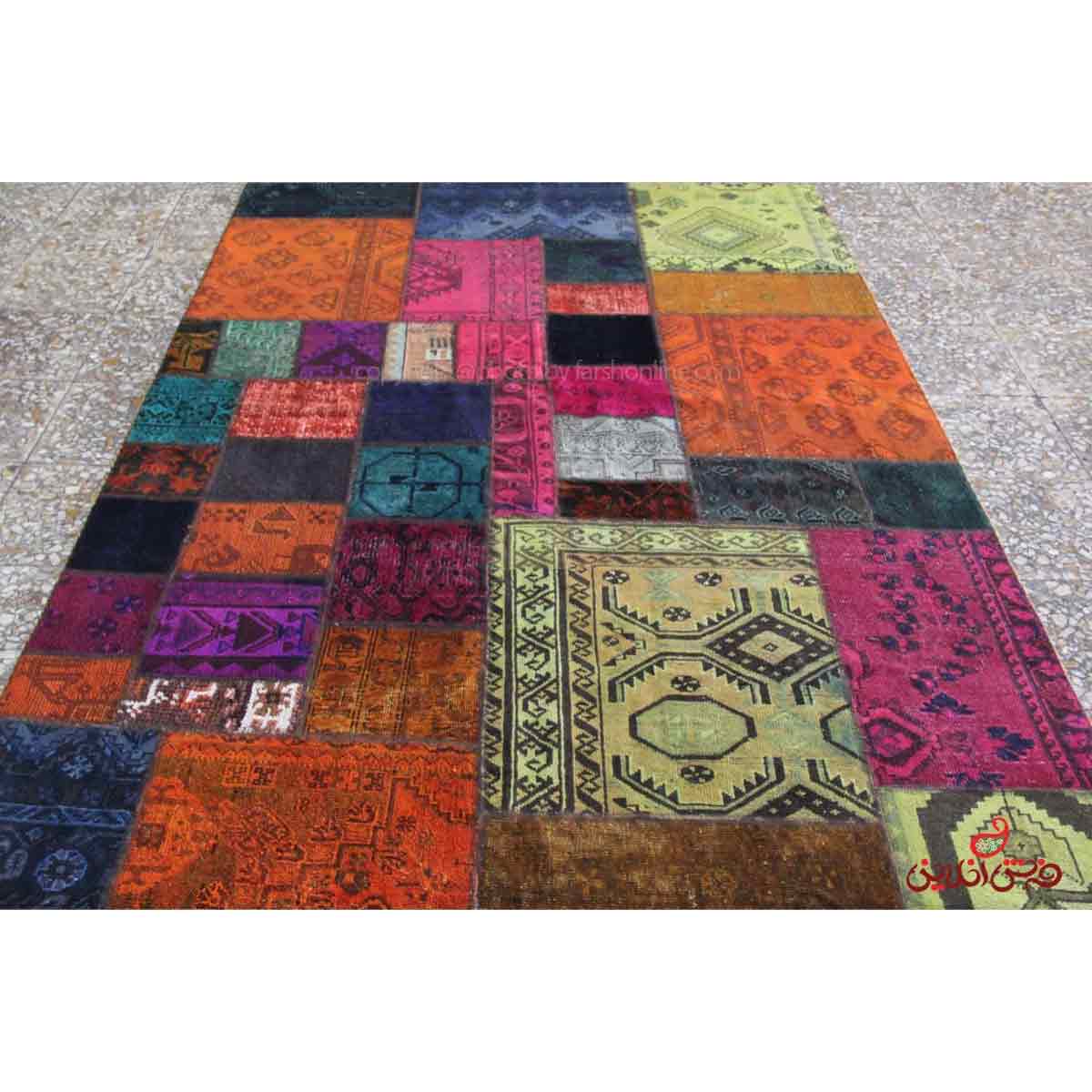 فرش دستباف کلاژ کد 882