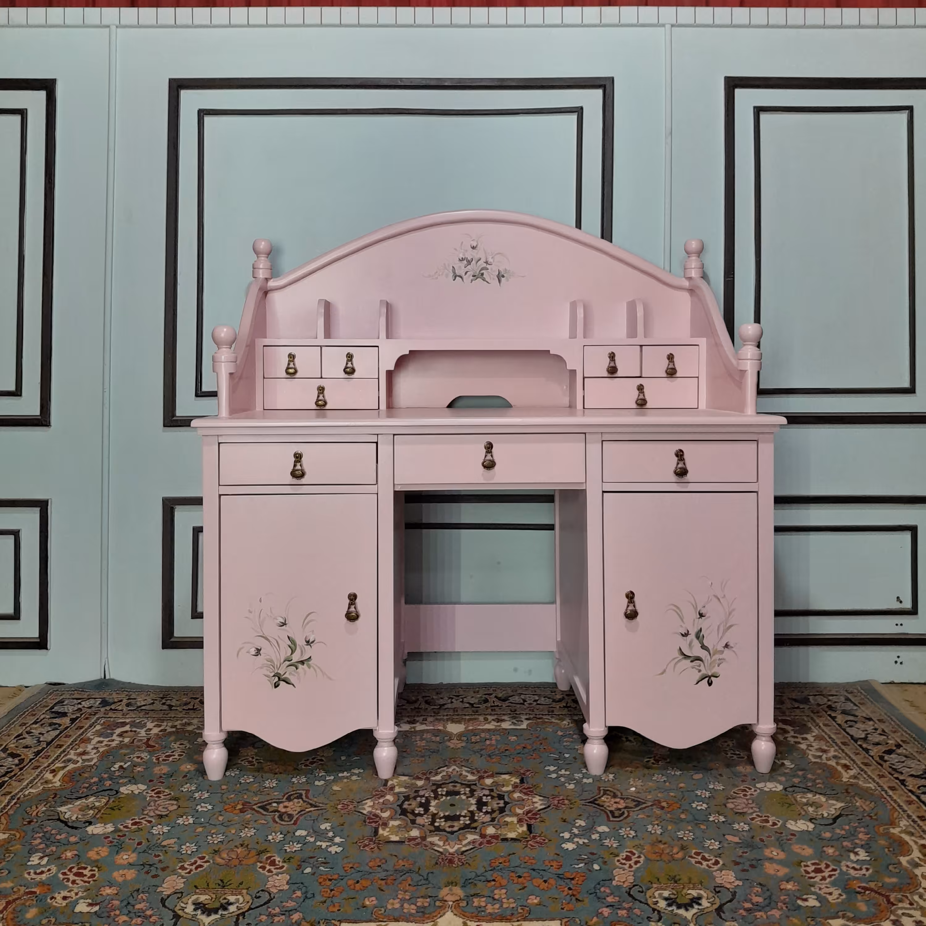 میزتحریر دخترانه صورتی بدون نقاشی (پس کرایه)