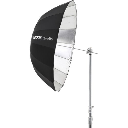 چتر عکاسی داخل نقره ای بیرون مشکی عمیق گودکس Godox UB-105S Parabolic خرید | قیمت - اگزیف