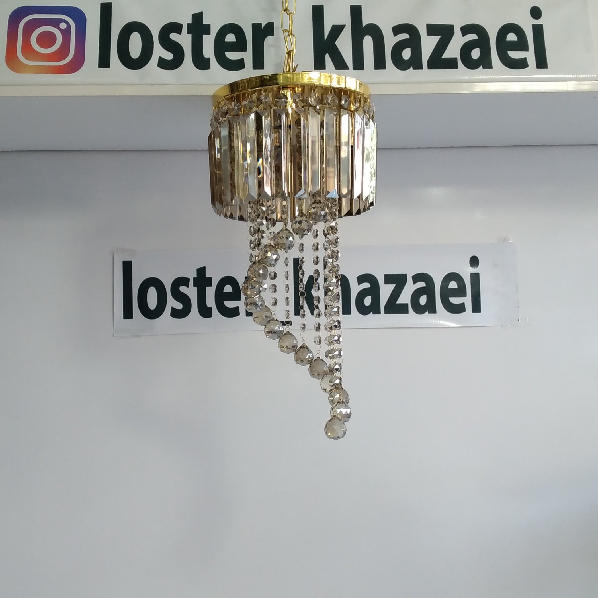 لوستر کریستالی قطر 25 (پسکرایه)