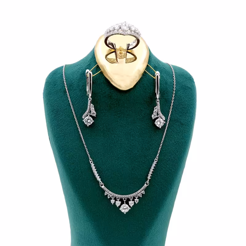 نیم ست نقره زنانه مدل SS-03