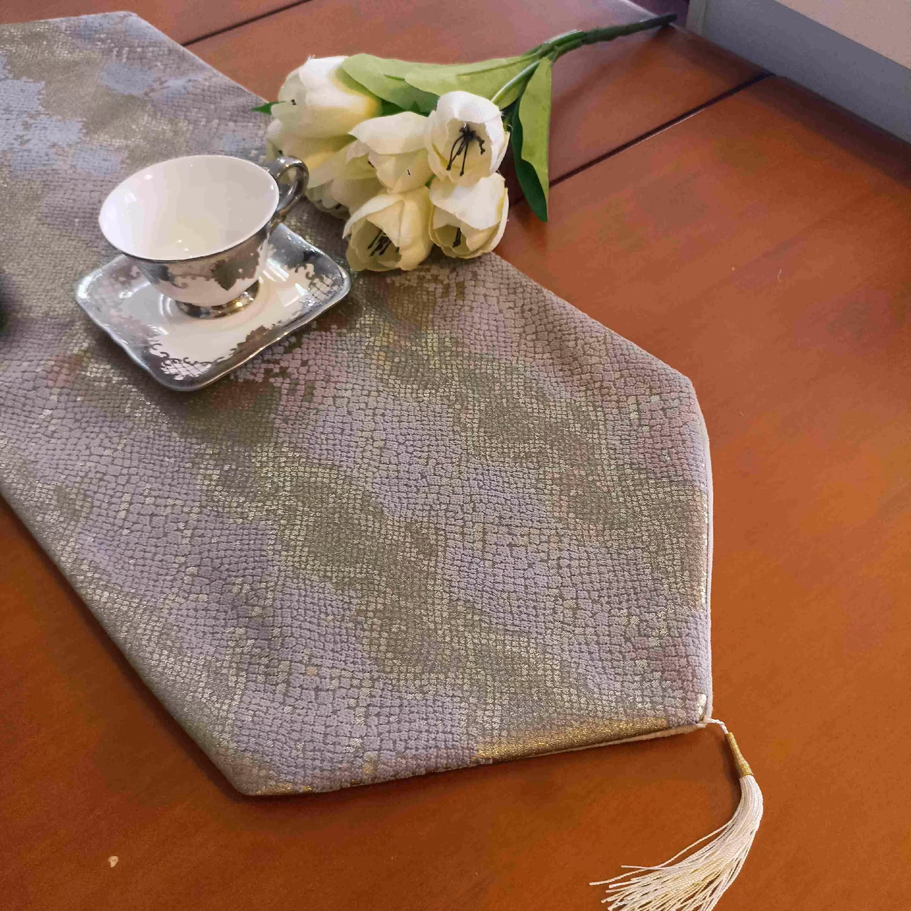 رانر رومیزی پوست ماری سه تکه 